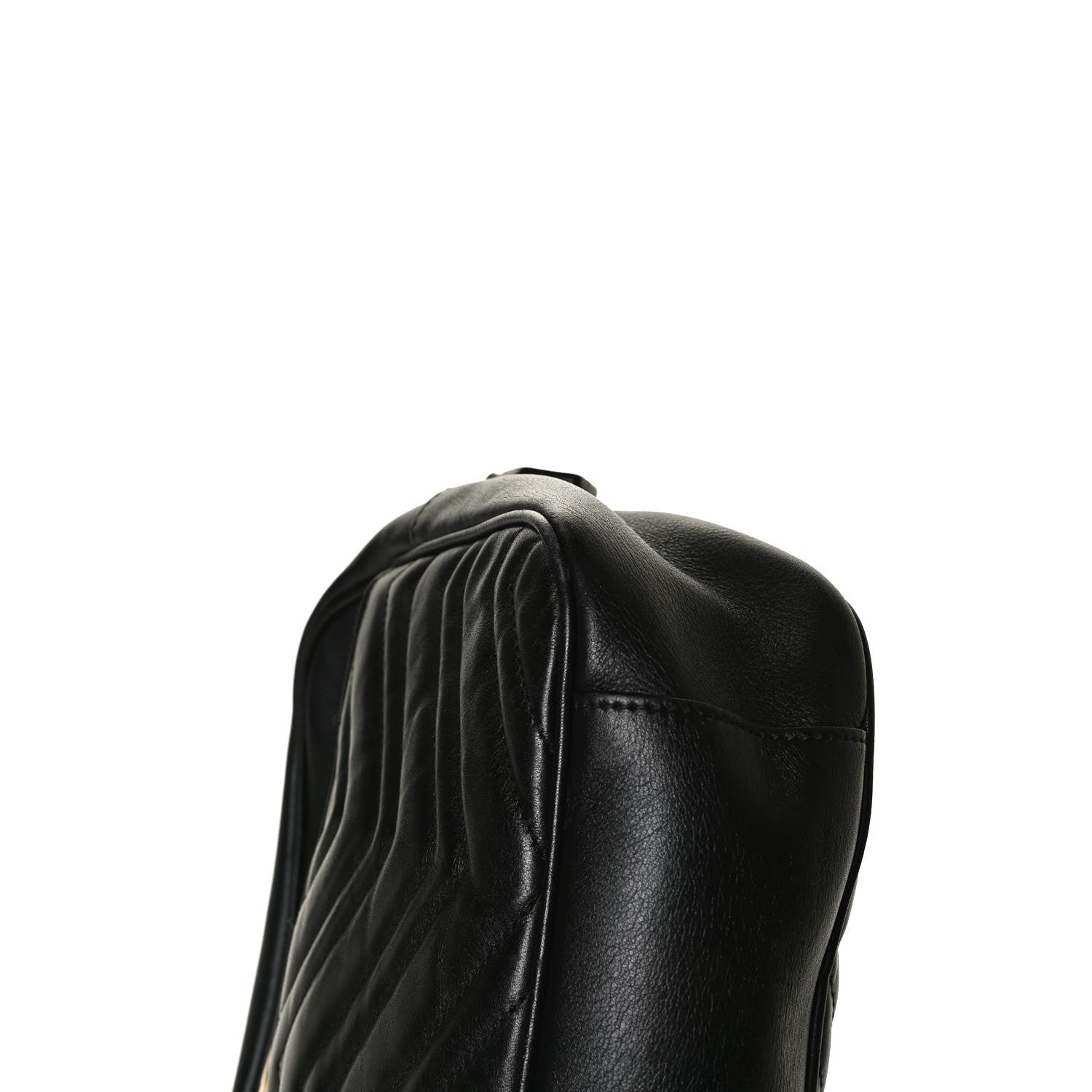 Gucci Calfskin Matelasse Medium GG Marmont Chain Shoulder Bag Black 26 of 27