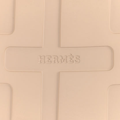 Hermes Calfskin Womens Enid Sandals 40 Argile 6 of 10