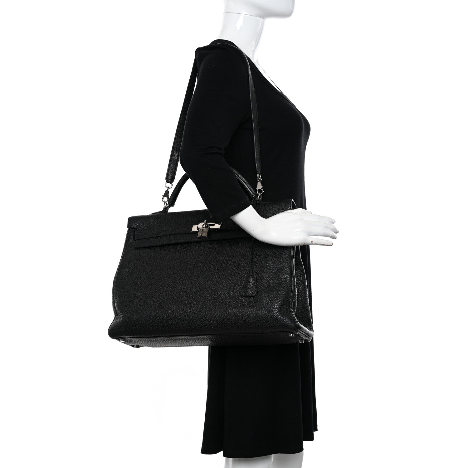 Hermes Togo Kelly Retourne 40 Black 2 of 20
