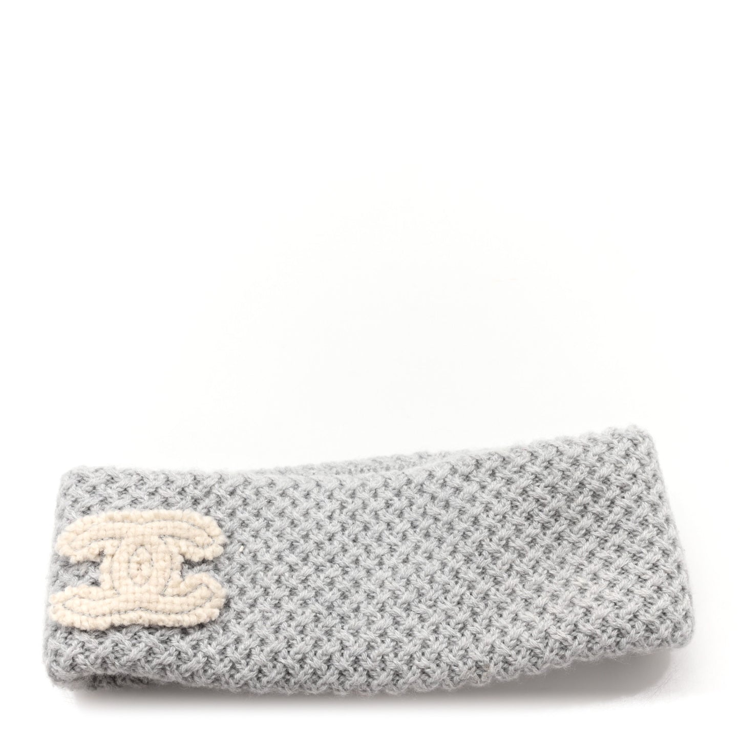Cashmere CC Headband Grey Ecru