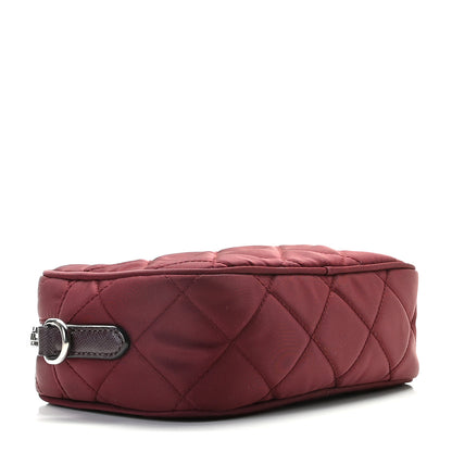 Prada Nylon Tessuto Impuntu Quilted Crossbody Bag Granato 3 of 7