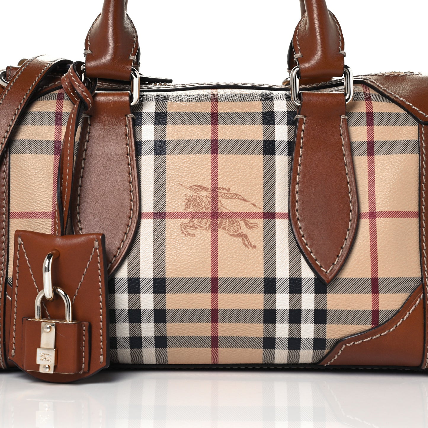 Haymarket Check Satchel Brown