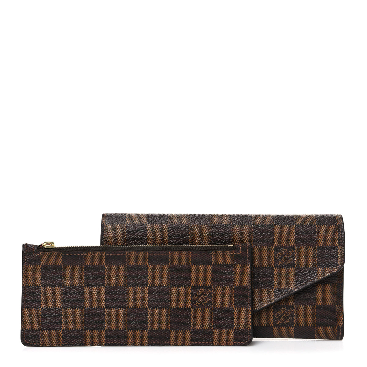 Louis Vuitton Damier Ebene Josephine Wallet Red 3 of 9