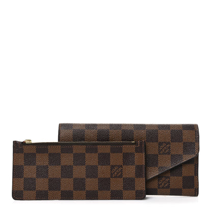 Louis Vuitton Damier Ebene Josephine Wallet Red 3 of 9