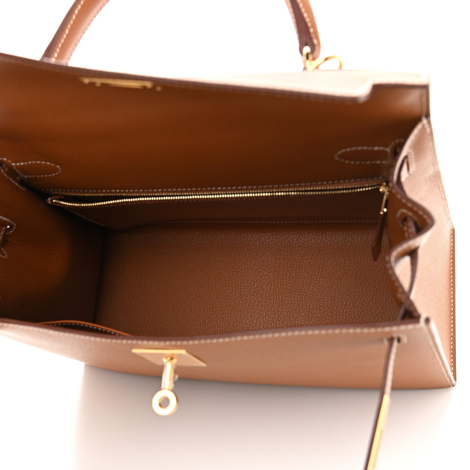 Hermes Epsom Kelly Sellier 28 Gold 5 of 11