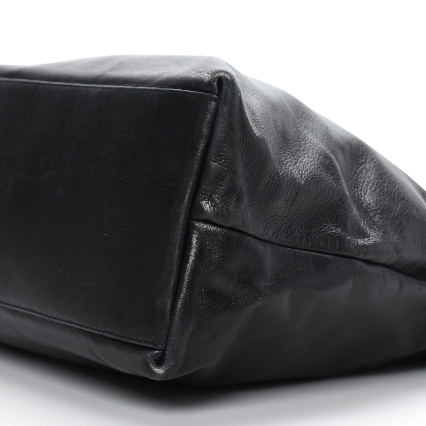Lambskin Quilted Shoulder Bag Black