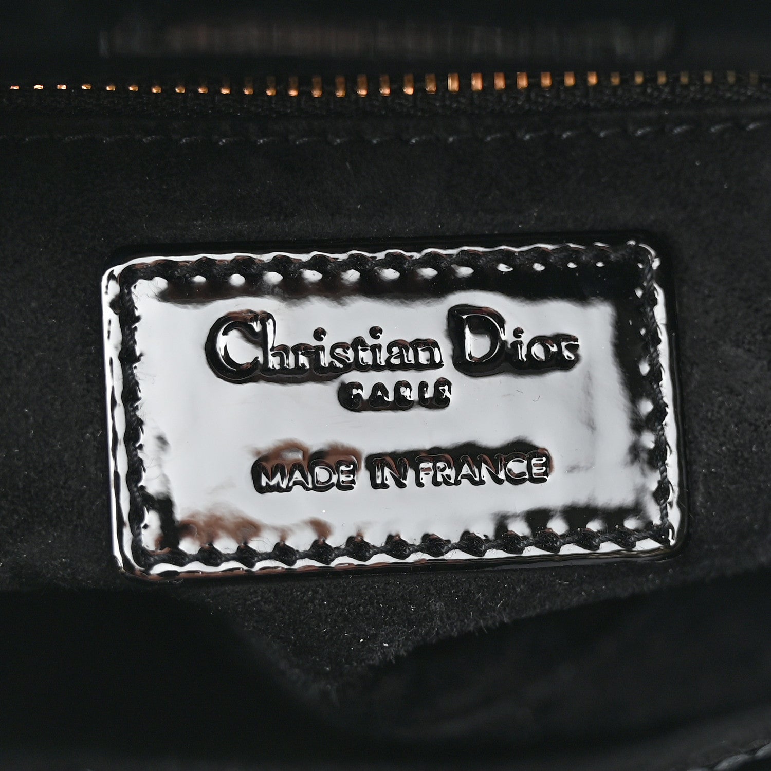 Christian Dior Patent Cannage Mini Lady Dior Black 6 of 9