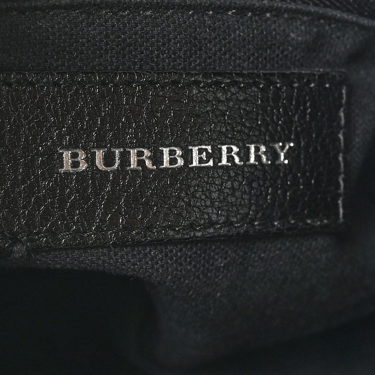 Burberry Goatskin Vintage Check Small Banner Tote Black 6 of 10