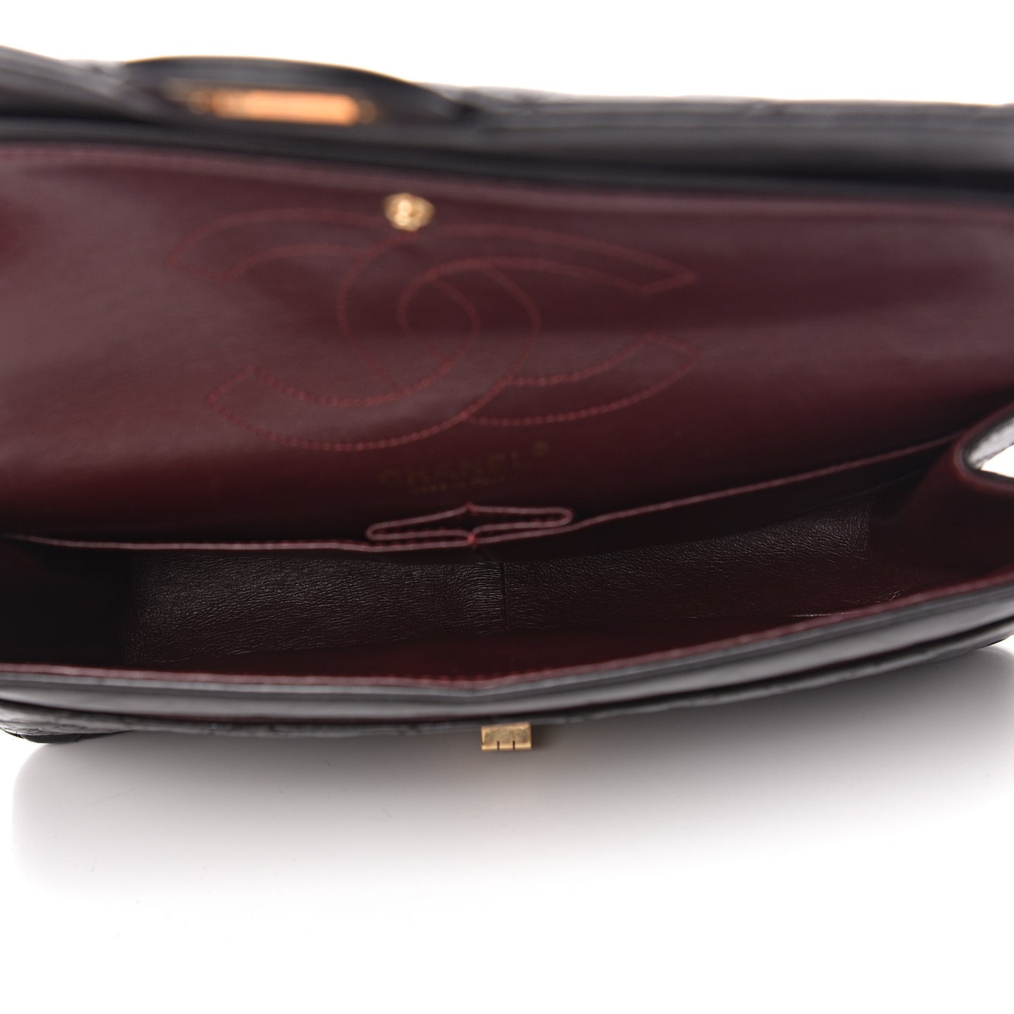 Aged Calfskin Quilted 2.55 Reissue 226 Flap Black