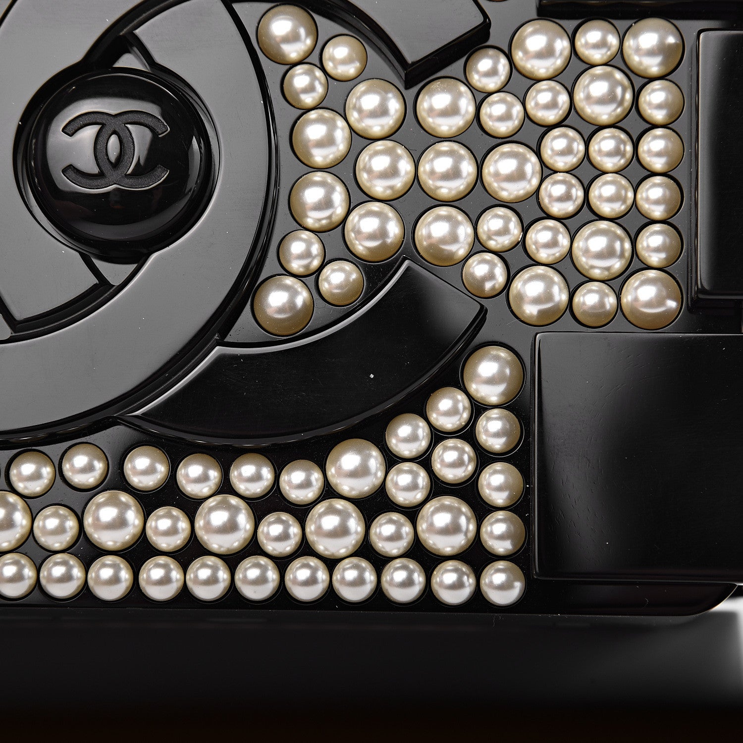 Chanel Pearl Boy Brick Lego Clutch Black 12 of 17
