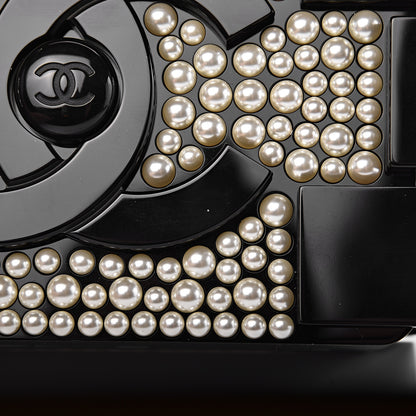 Chanel Pearl Boy Brick Lego Clutch Black 12 of 17