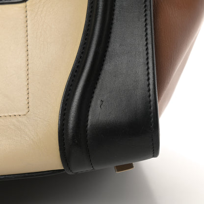 Celine Satin Calfskin Suede Mini Tri-Color Luggage Seashell 15 of 19
