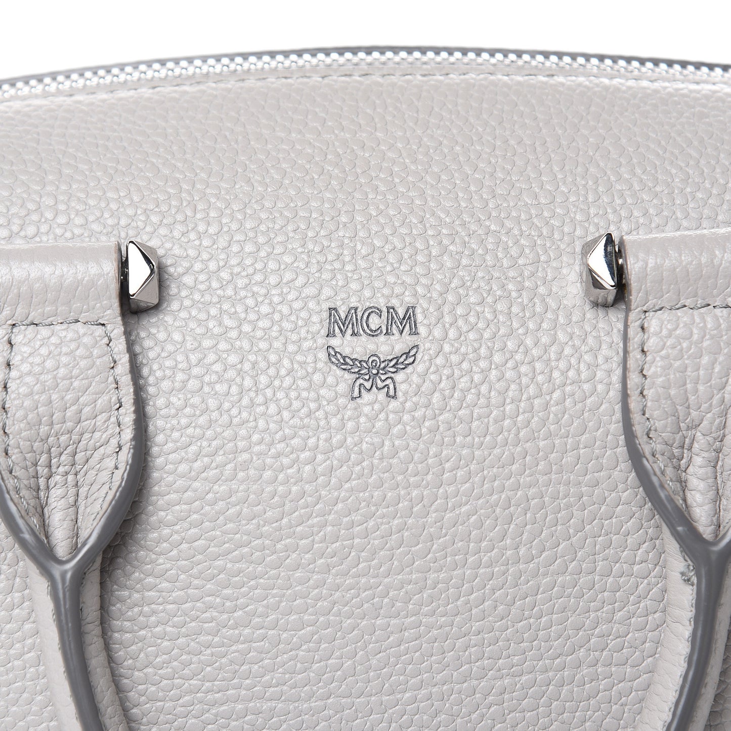 Grained Calfskin Small Ella Boston Dove