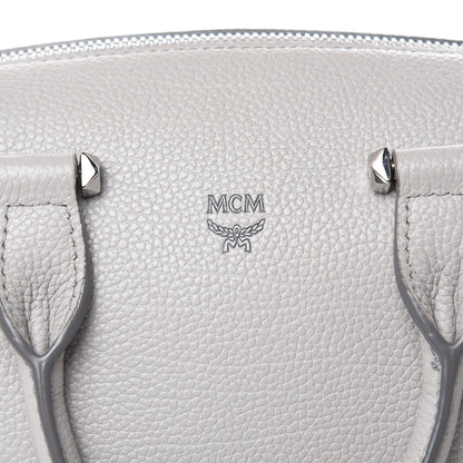 MCM Grained Calfskin Small Ella Boston Dove 6 of 11