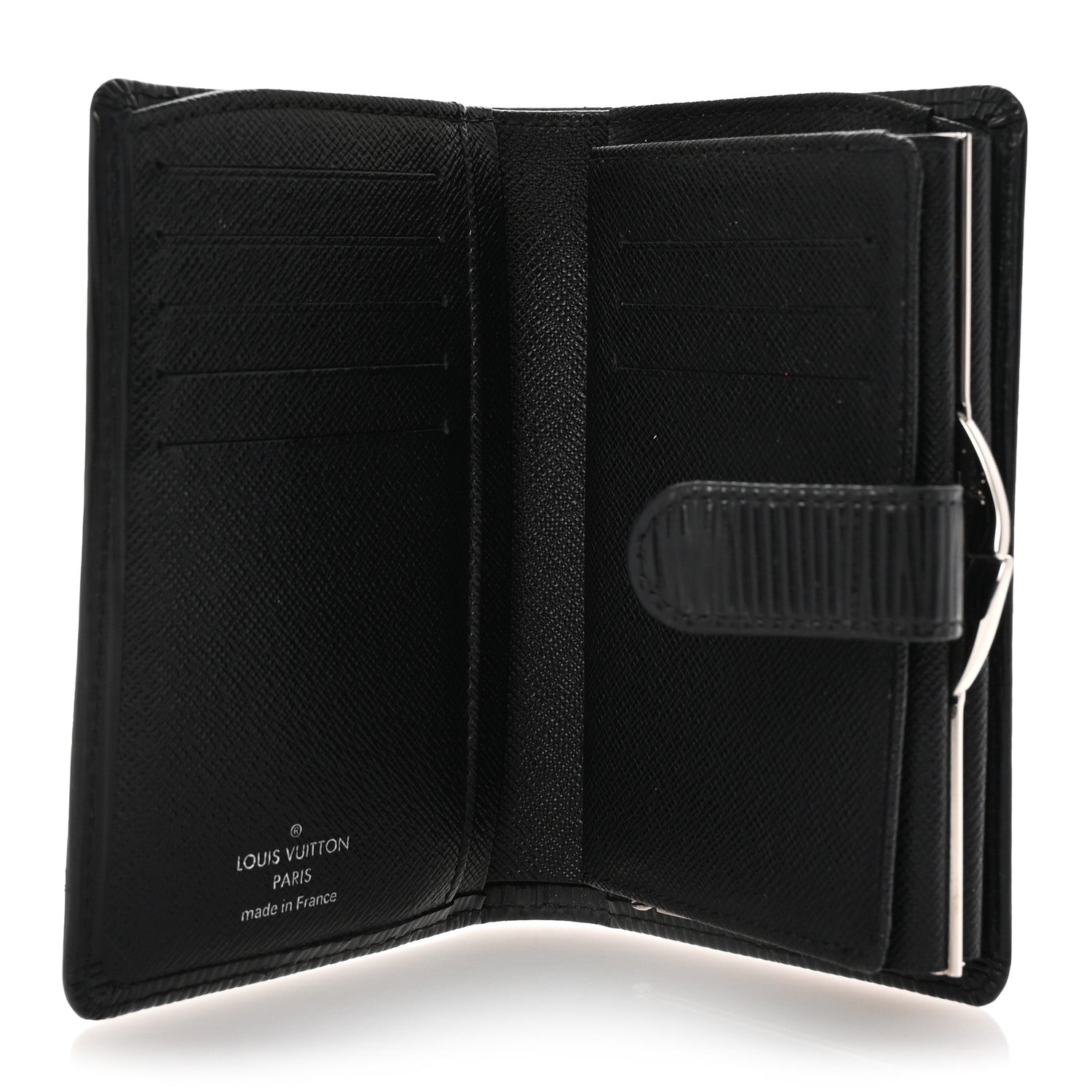 Louis Vuitton Epi French Purse Wallet Black 5 of 7