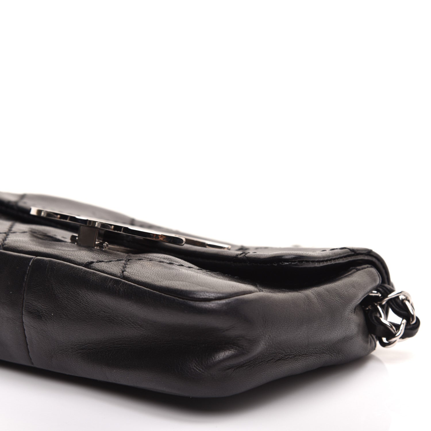 Chanel Lambskin Diamond Stitched Mini Flap Black 7 of 11