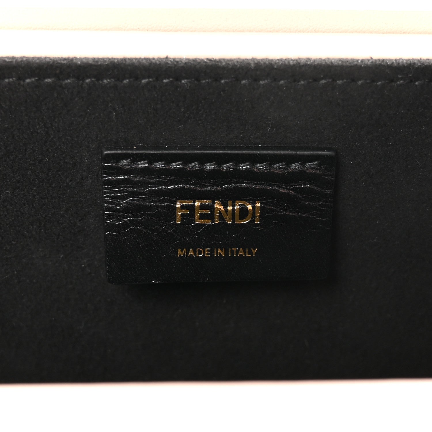 Fendi Vitello Fluffy Logo Horizontal Box Crossbody Bag Rosa Quarzo