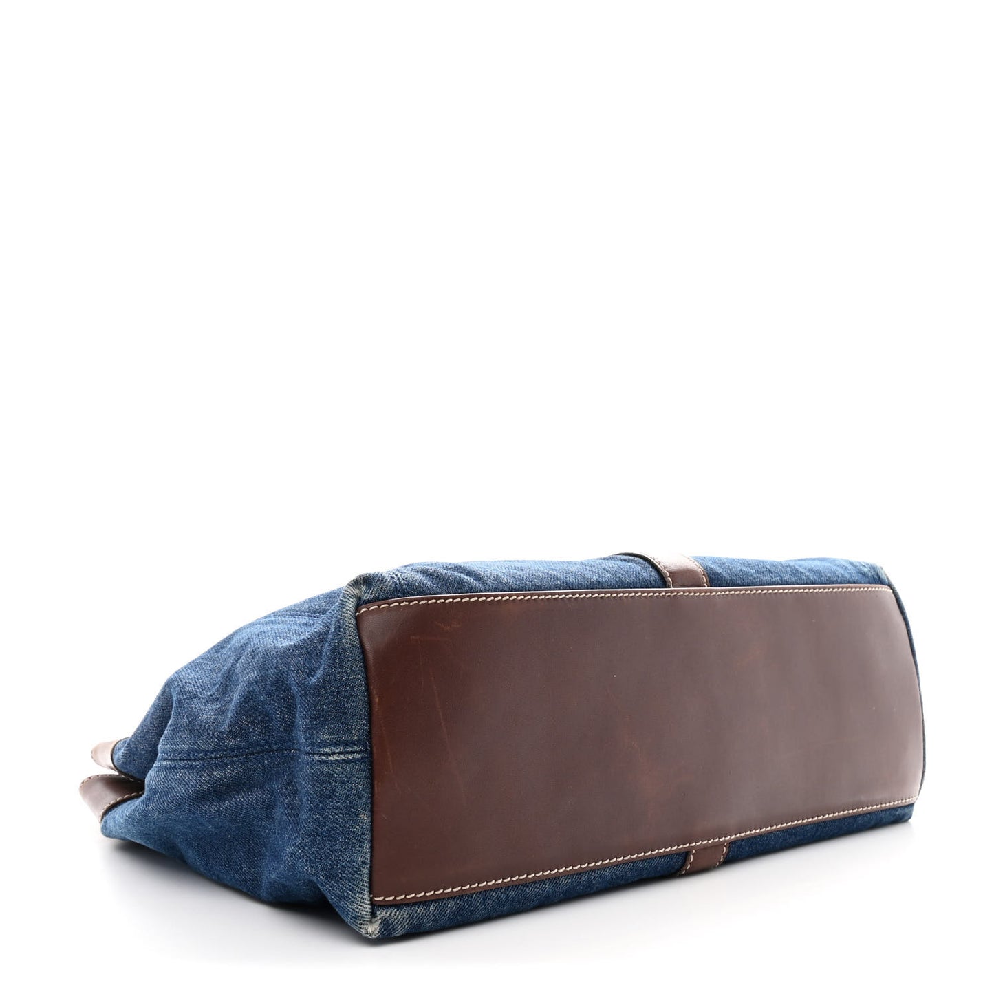 Denim CC Tote Bag Blue Brown