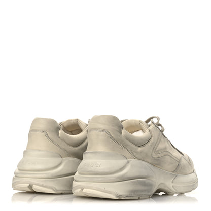 Gucci Soft Calfskin Mens Rhyton Sneakers 11.5 Ivory 5 of 15