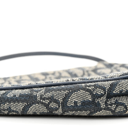 Christian Dior Monogram Mini Saddle Pochette Navy 9 of 13