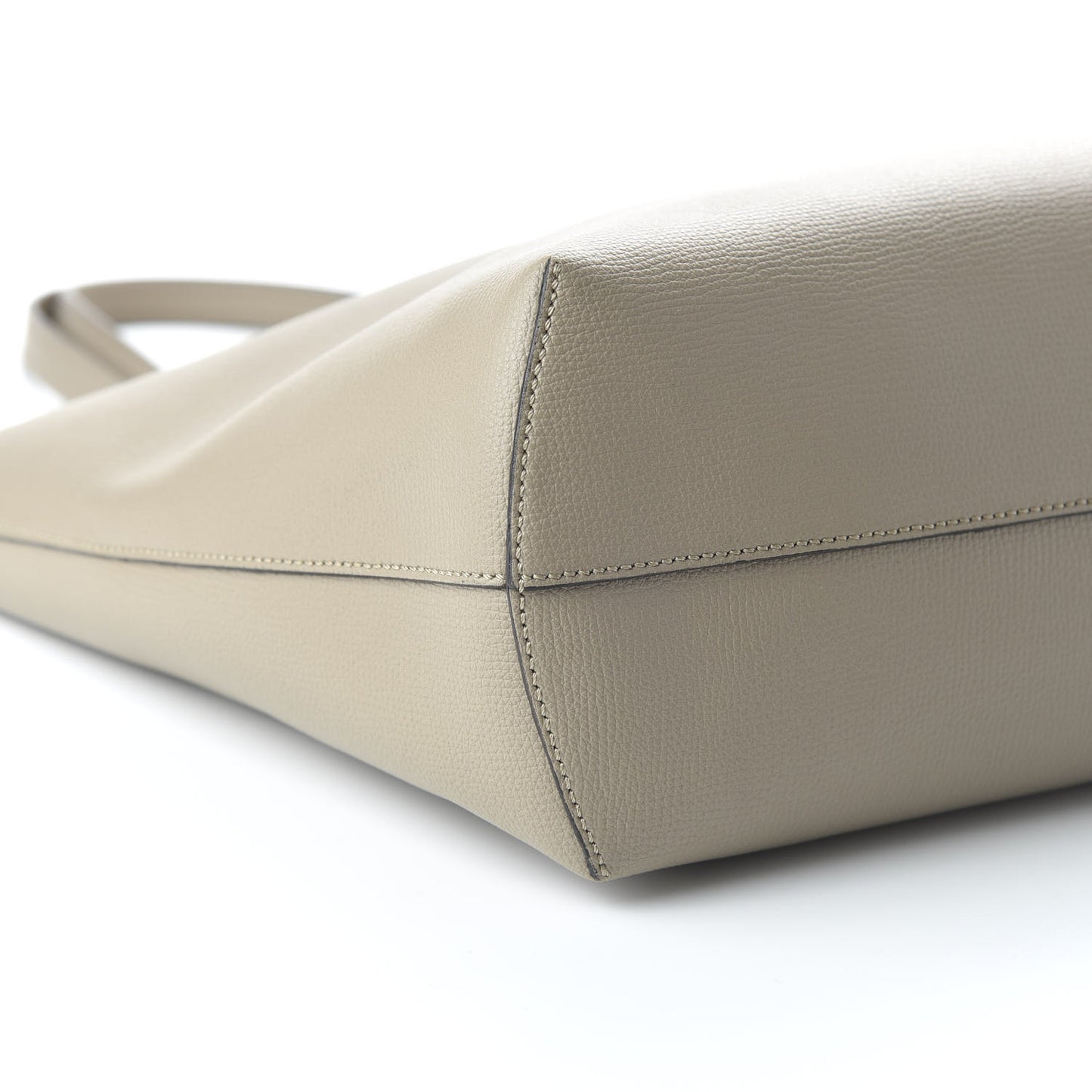Vitello Vienna Enamel F is Fendi Shopping Tote Tortora Taupe