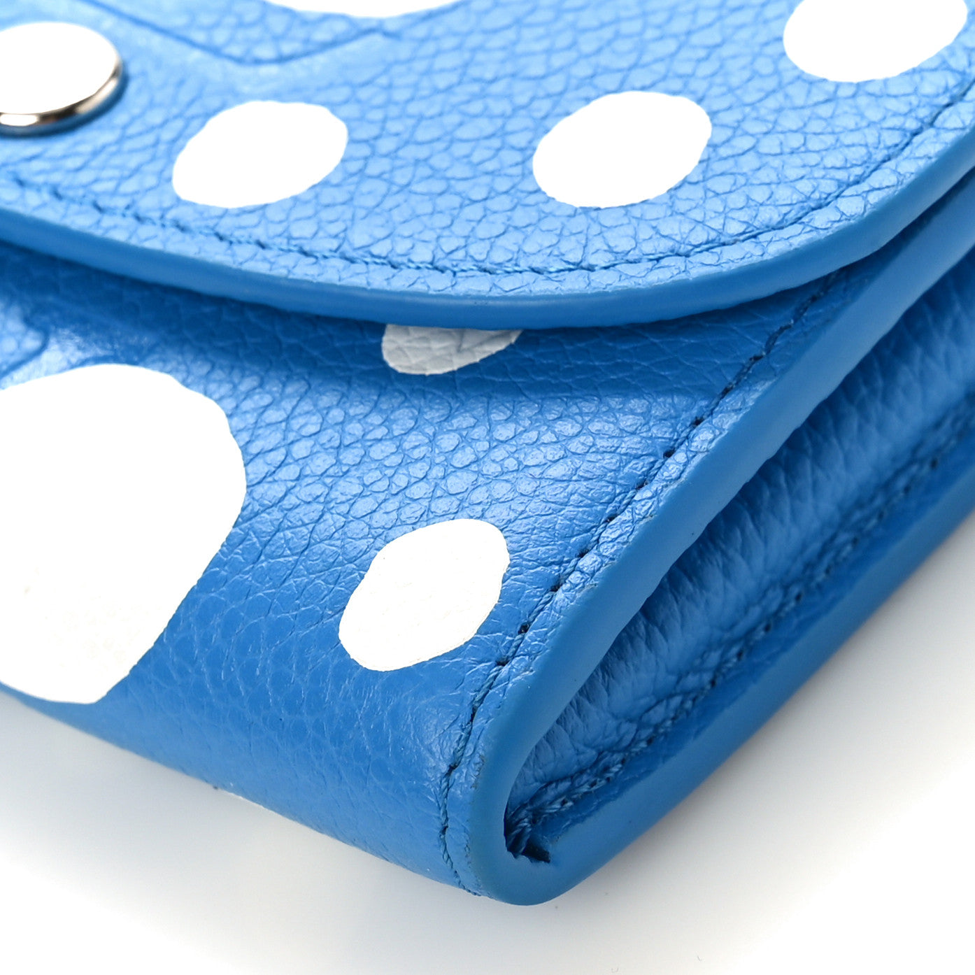 Louis Vuitton X YK Empreinte Painted Dots Rosalie Coin Purse Blue White 8 of 8