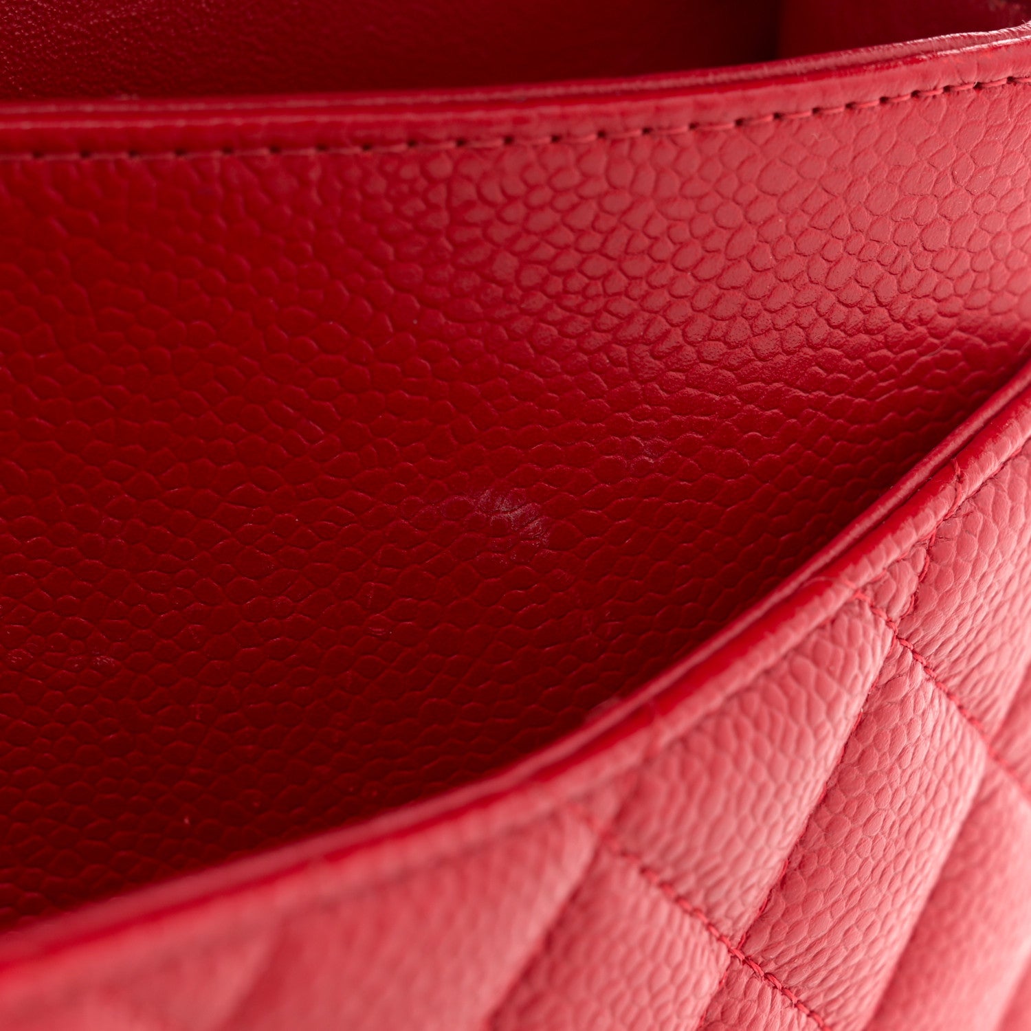 Chanel Caviar Quilted Medium Double Flap Red 12 of 13