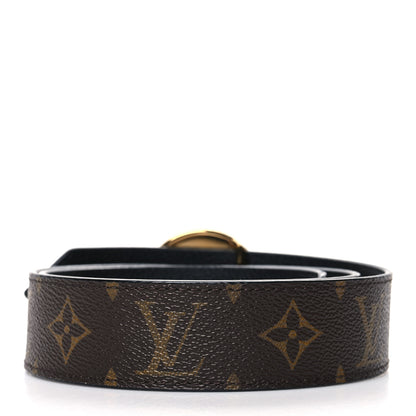 Louis Vuitton Monogram 20mm LV Circle Reversible Belt 80 32 Black 2 of 5