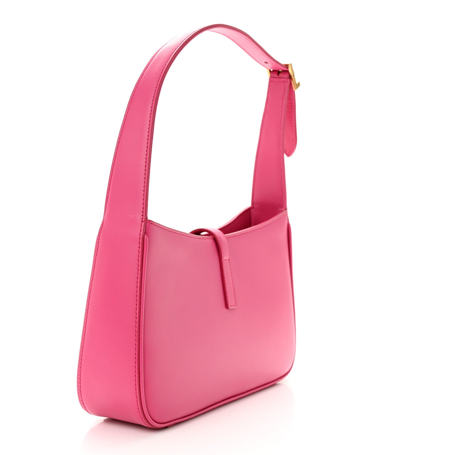 Saint Laurent SAINT LAURENT Smooth Calfskin Le 5 A 7 Hobo Bubblegum 3 of 10