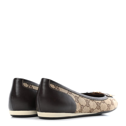 Gucci Monogram Flats 37 Black 3 of 5