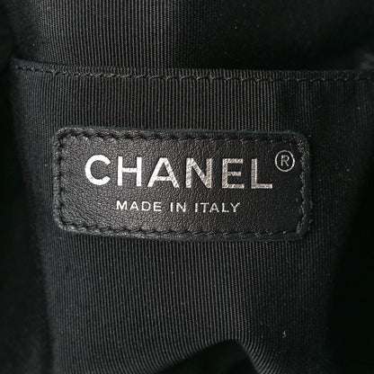 Chanel Lambskin Chevron Small Urban Spirit Drawstring Bag Black 6 of 12