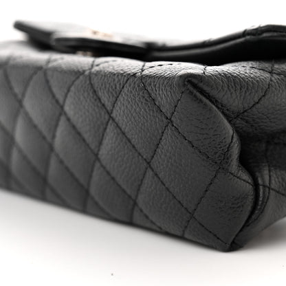 Chanel Grained Calfskin Quilted 2.55 Reissue Flap Belt Bag Clutch Black 11 of 11