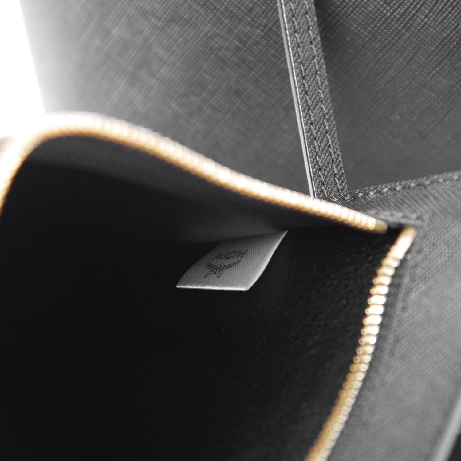 MCM Saffiano Medium Project Tote Black 7 of 7