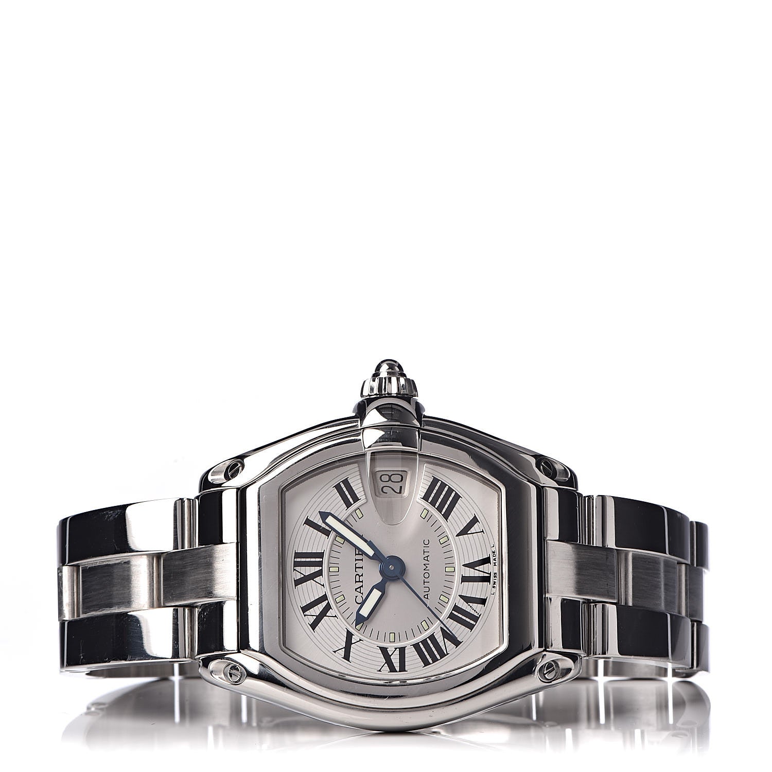 Cartier Stainless Steel 37mm Roadster Automatic Watch 3 of 6
