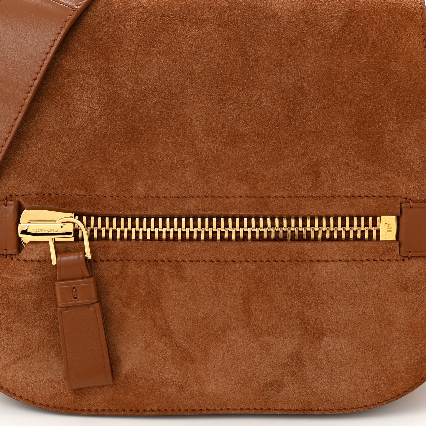 Suede Jennifer Saddle Bag Tobacco