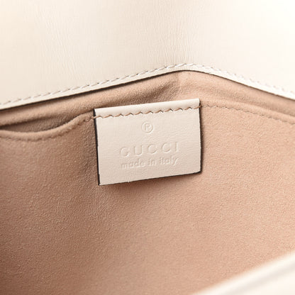 Gucci Calfskin Matelasse Mini GG Marmont Shoulder Bag White 6 of 10