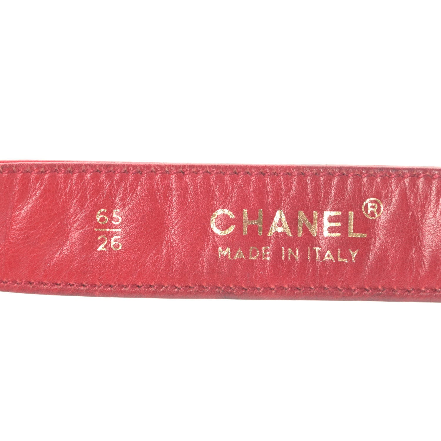 Chanel Lambskin Quilted Flap Waist Belt Bag 65 26 Red 5 of 8