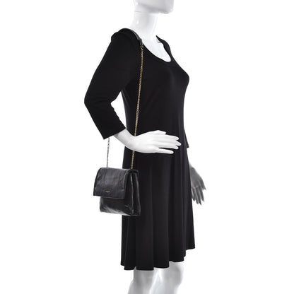 Lanvin Lambskin Quilted Mini Sugar Flap Shoulder Bag Black 2 of 11