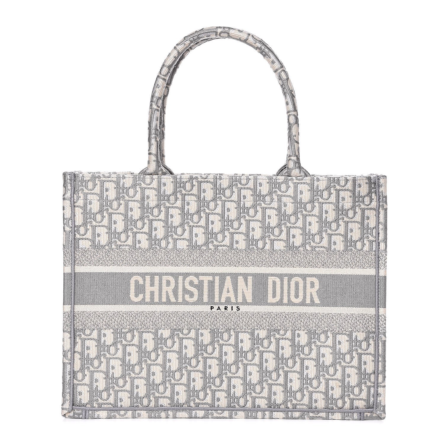 Christian Dior Oblique Medium Book Tote Grey 1 of 10