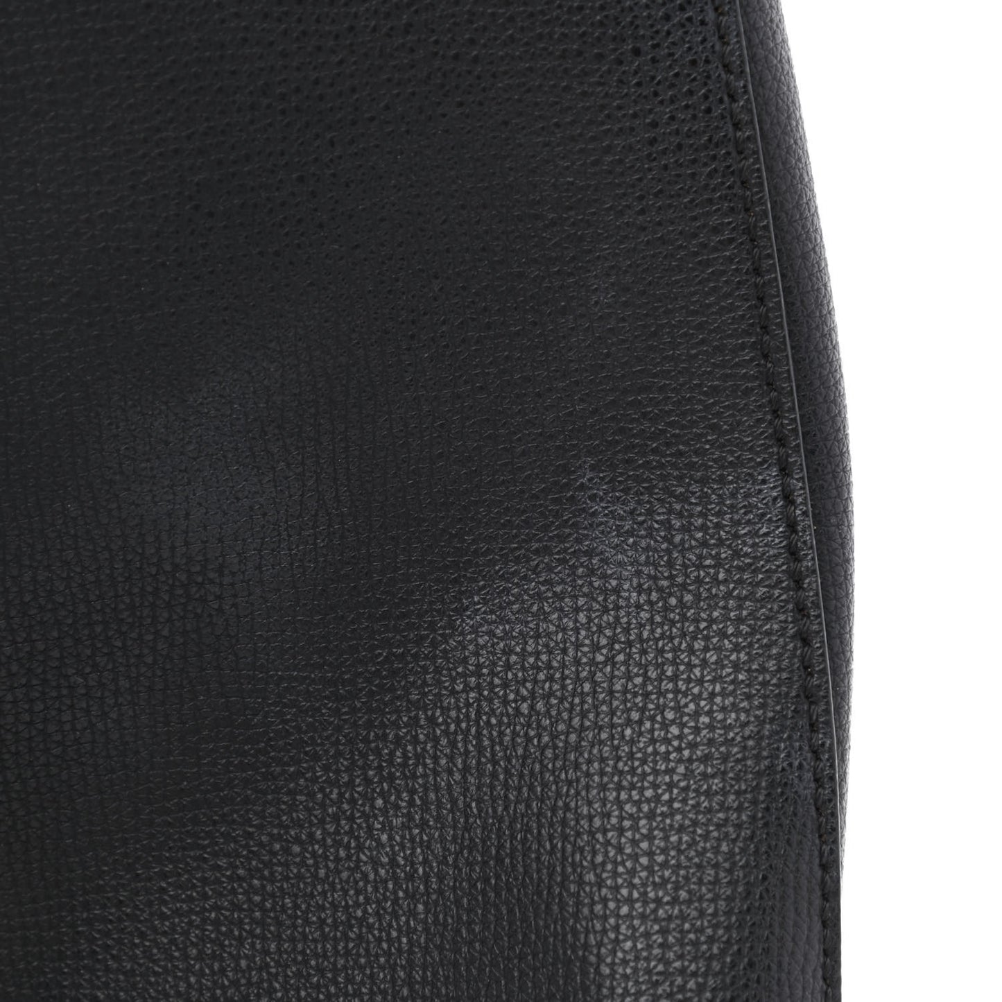 Vitello Vienna Enamel F is Fendi Shopping Tote Black Taupe