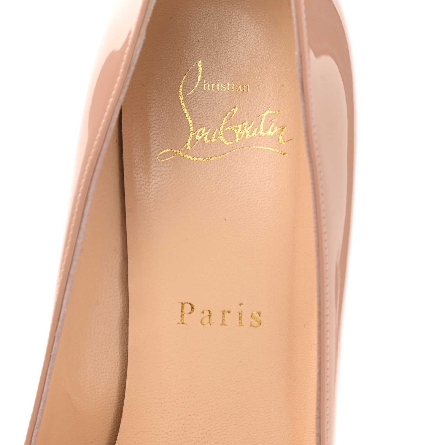 Christian Louboutin Patent Pigalle 100 Pumps 36 Nude 7 of 8