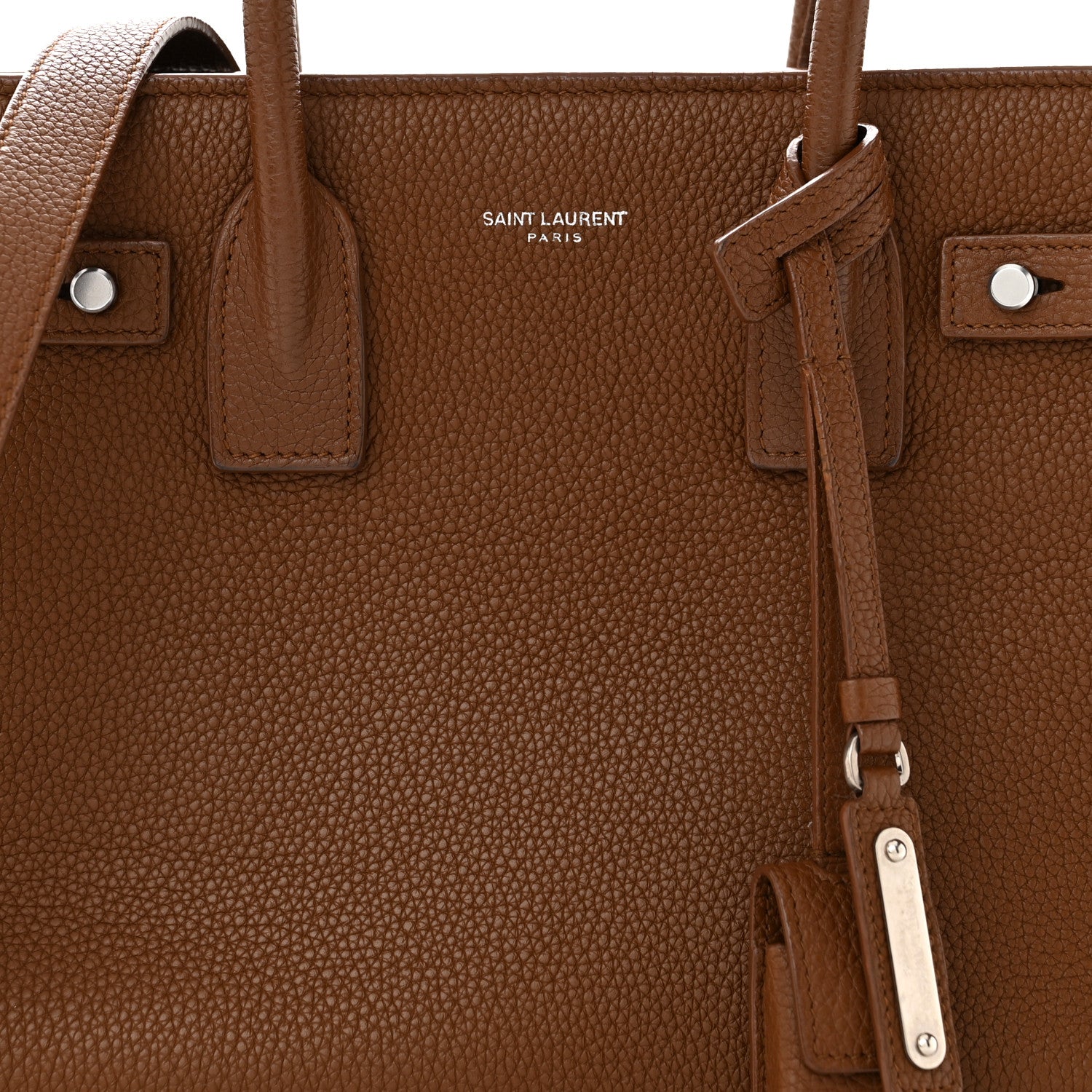 Saint Laurent Grained Calfskin Baby Supple Sac De Jour Camel Brilliant 8 of 15