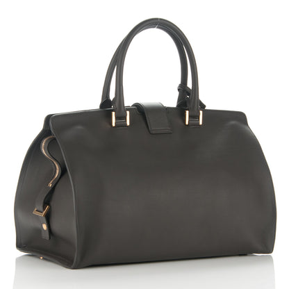 Saint Laurent Smooth Calfskin Medium Cabas Monogram Grey 3 of 7