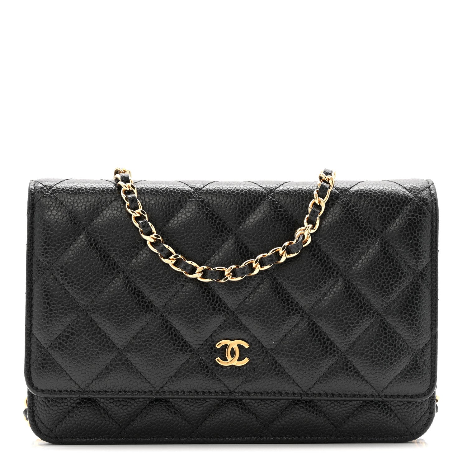 Chanel Caviar Quilted Wallet On Chain WOC Black 1 of 13