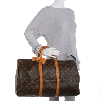 Louis Vuitton Monogram Keepall 50 Luggage 2 of 9