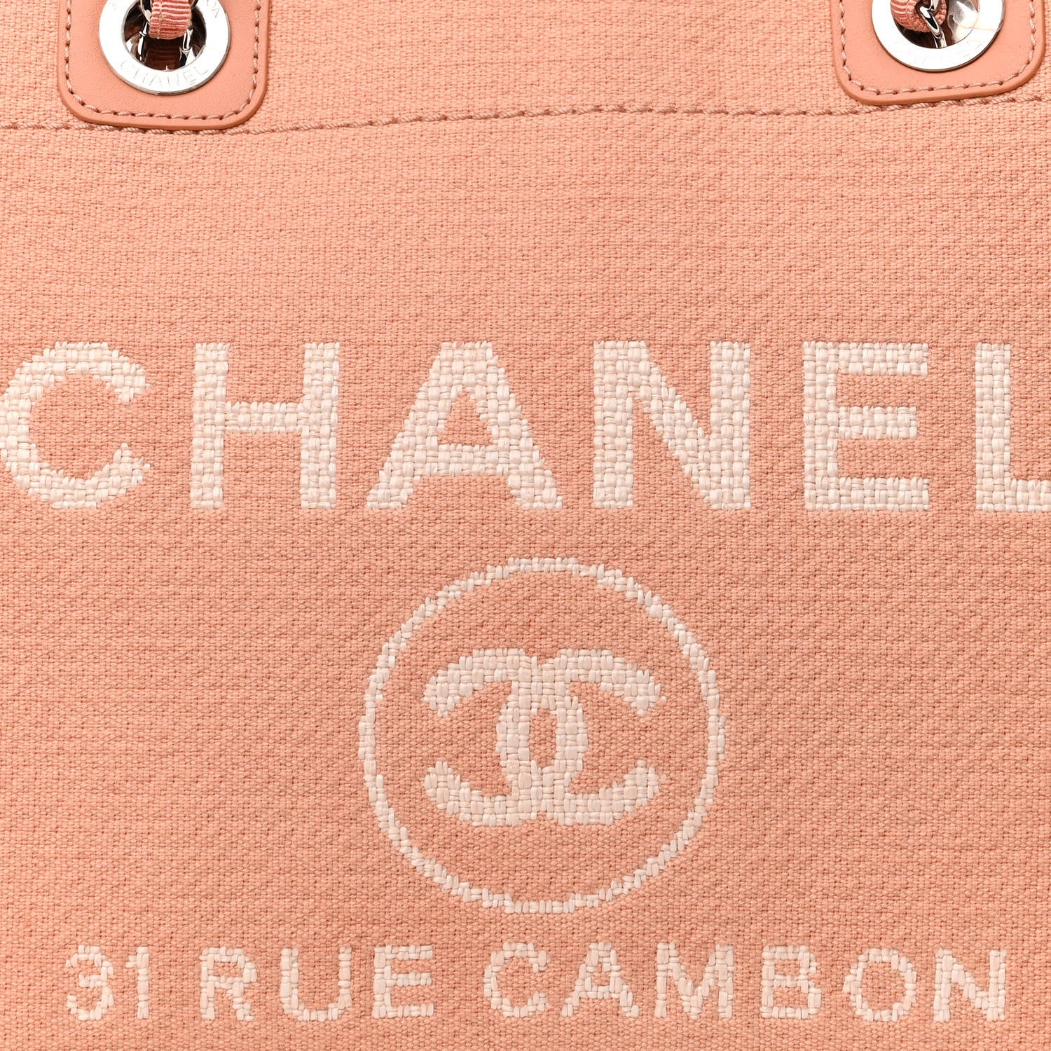Chanel Mixed Fibers Small Deauville Tote Light Orange 9 of 11