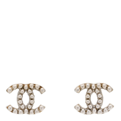 Chanel Metal CC Earrings Silver 1 of 4