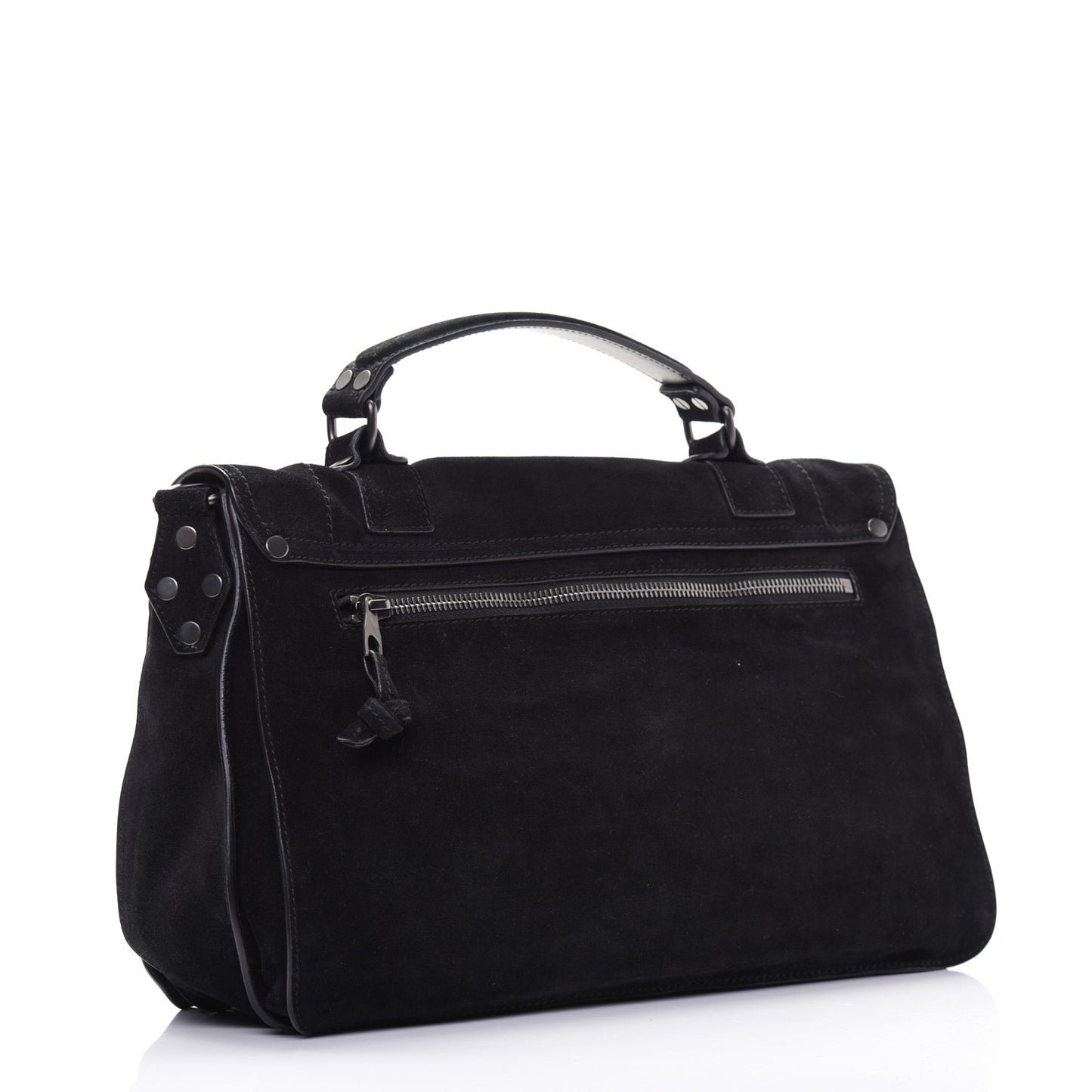 Suede Medium PS1 Satchel Black