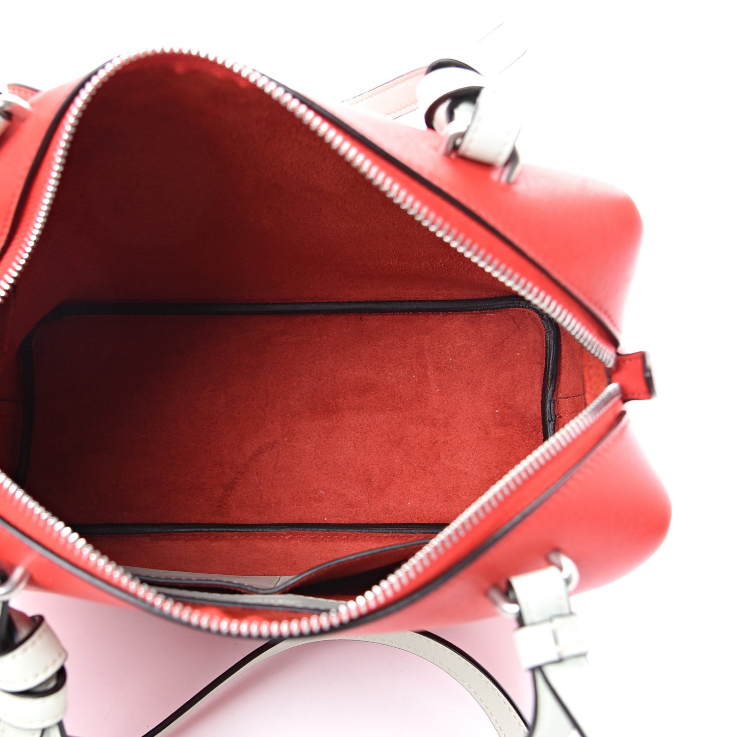 Lambskin Small Soft Cube Satchel Bright Red