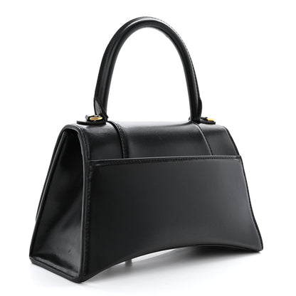 Balenciaga Shiny Box Calfskin Small Hourglass Top Handle Bag Black 3 of 14